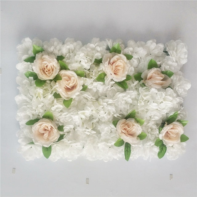 Artificial Rose Flower Wall Panel Decor