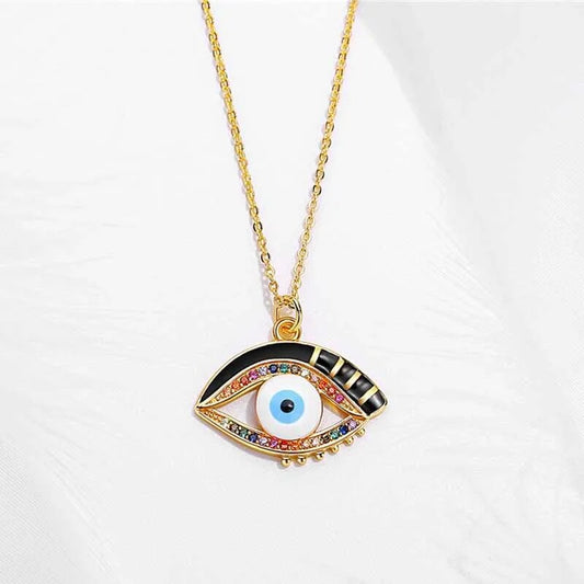 Stunning Evil Eye Pendant Necklace