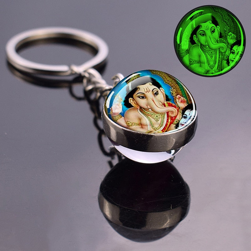 Glowing Key Chains With Divine Guardians