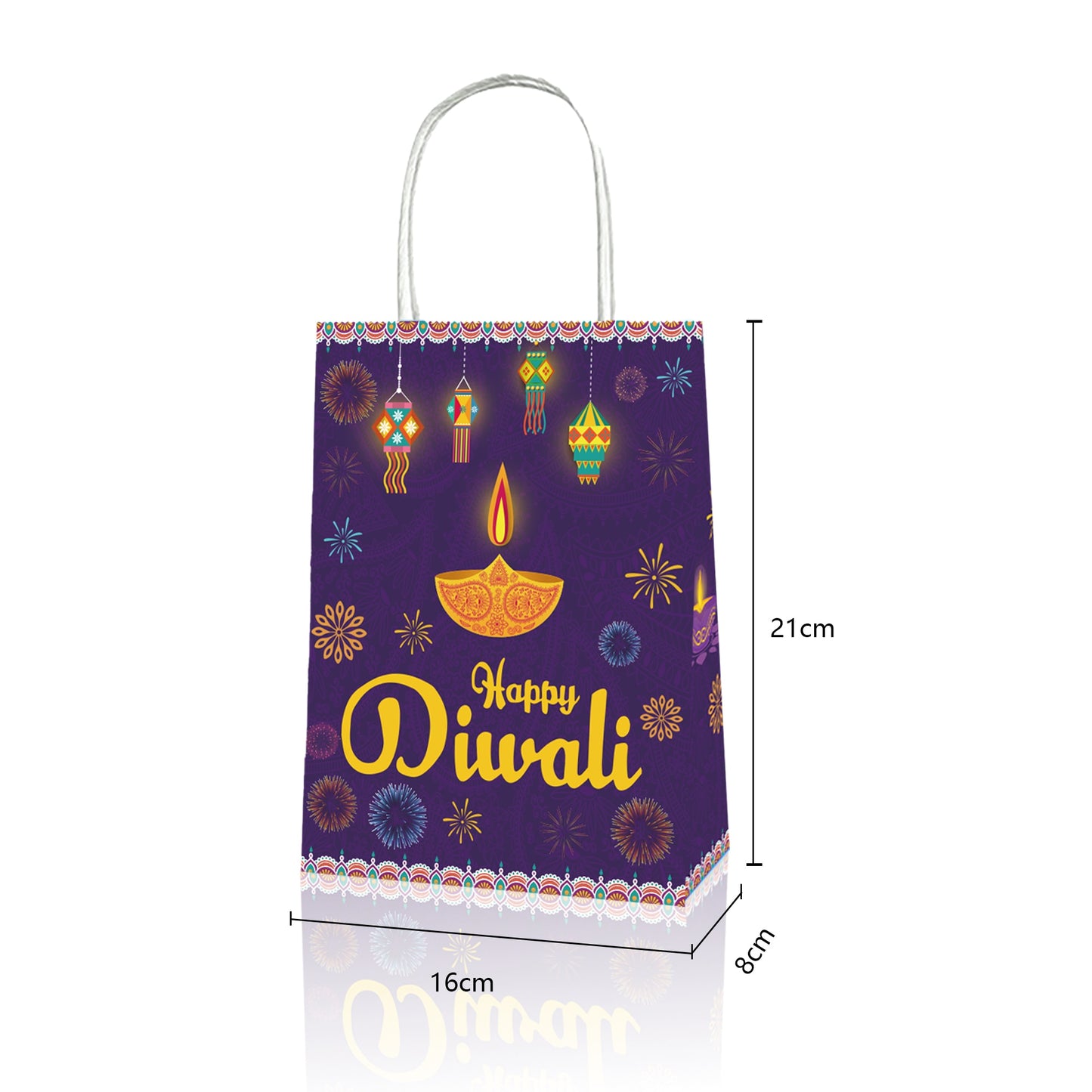 Diwali Festival Theme Bags-12Pcs