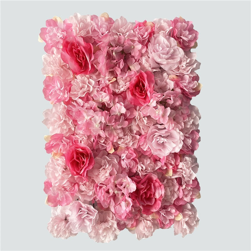 Artificial Rose Flower Wall Panel Decor