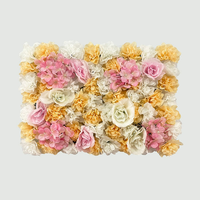 Artificial Rose Flower Wall Panel Decor