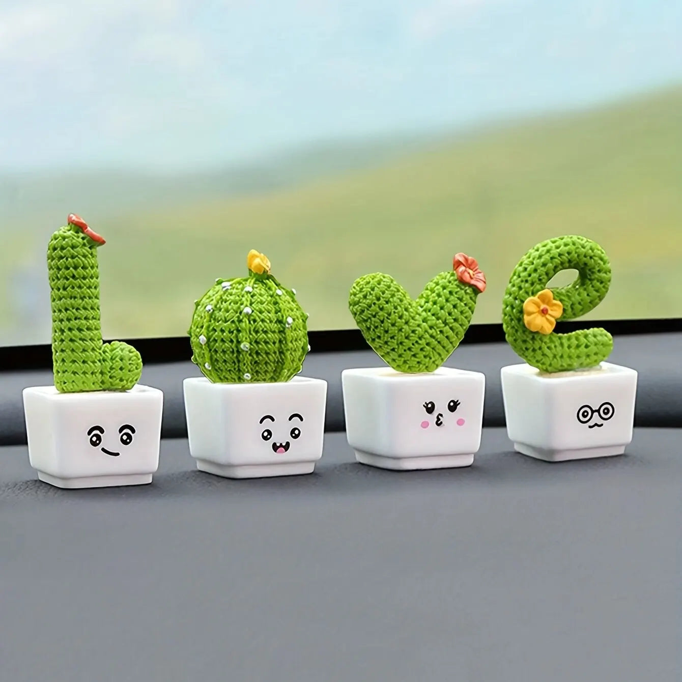 Resin Mini Cactus Set