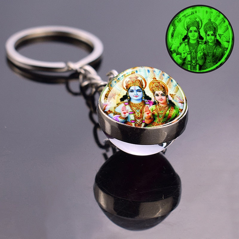 Glowing Key Chains With Divine Guardians