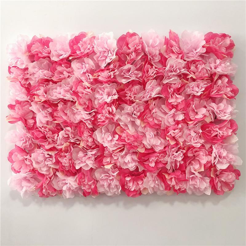 Artificial Rose Flower Wall Panel Decor