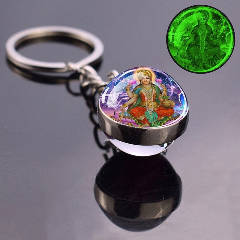 Glowing Key Chains With Divine Guardians