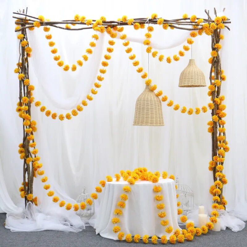 Artificial Flower String Garland 2M