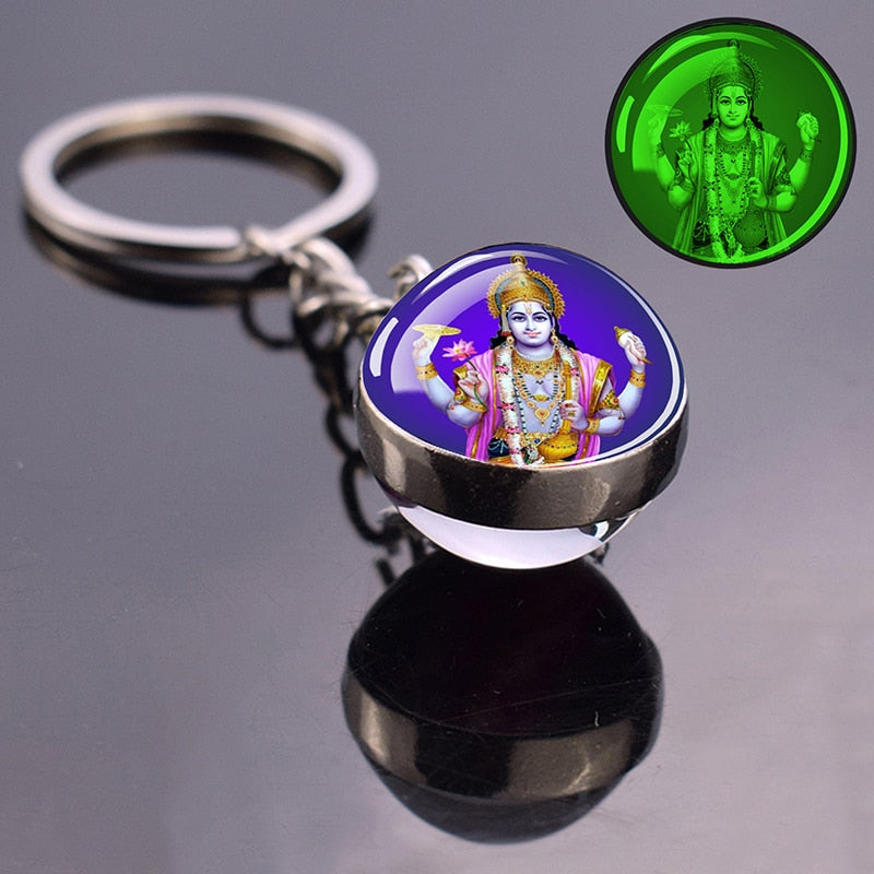 Glowing Key Chains With Divine Guardians