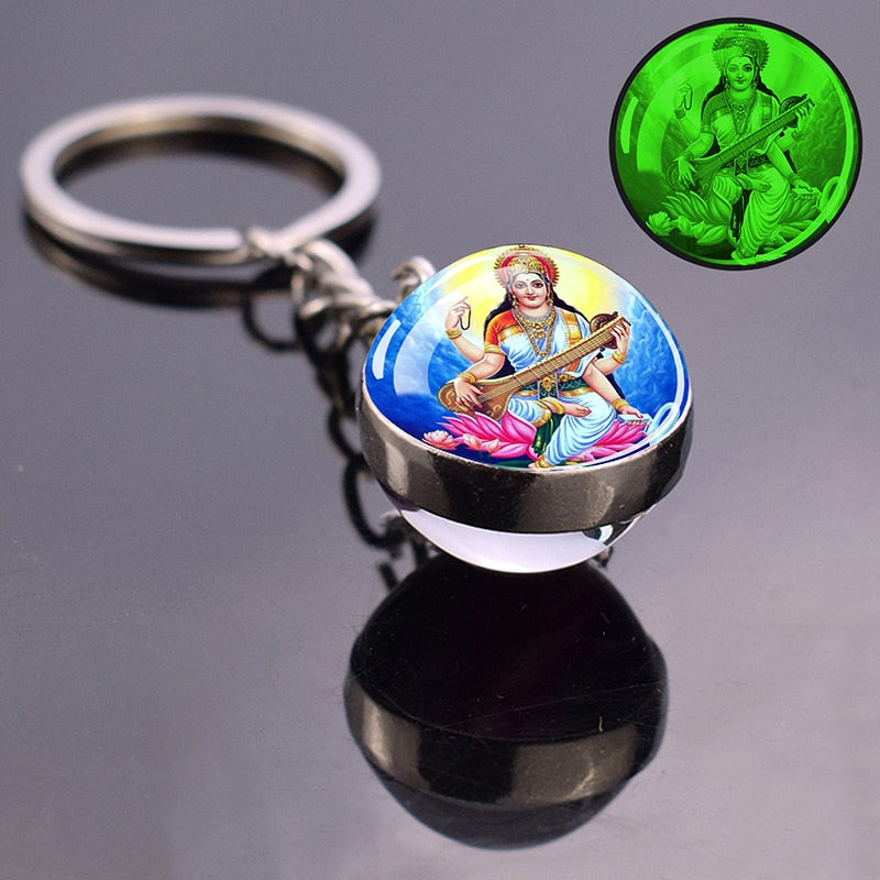 Glowing Key Chains With Divine Guardians