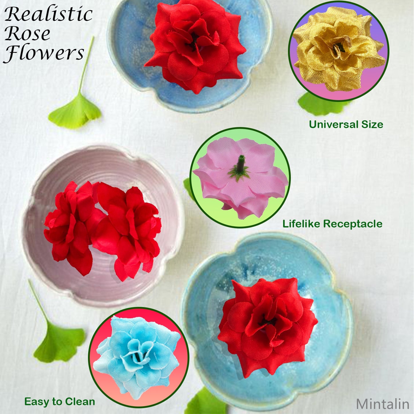 Artificial Silk Roses for decorations