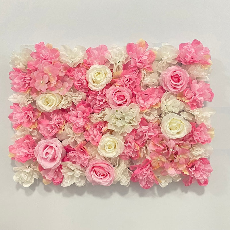 Artificial Rose Flower Wall Panel Decor