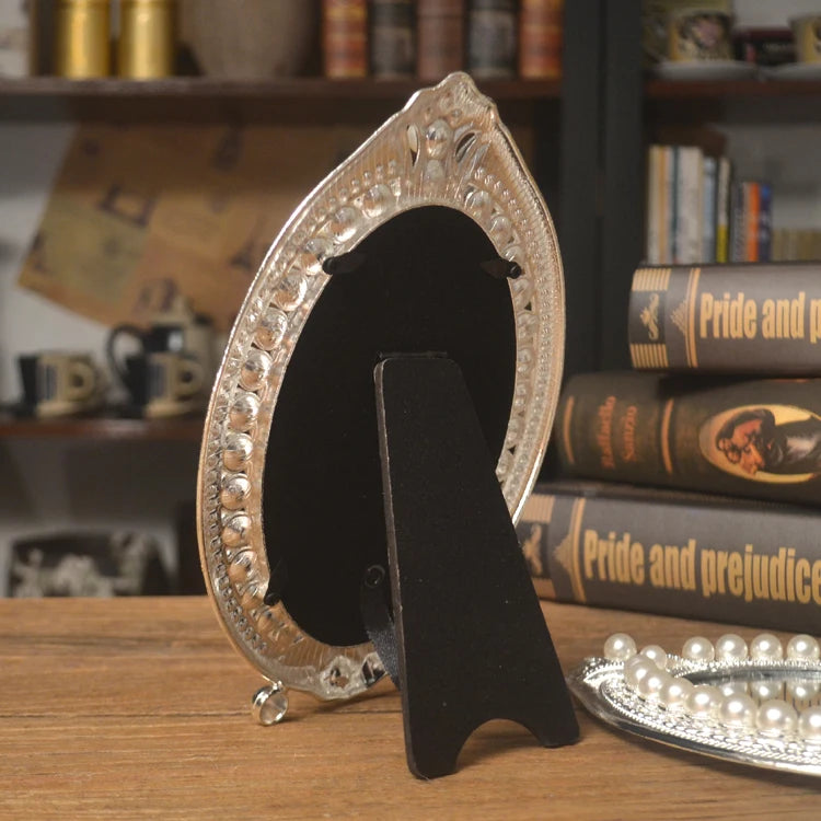 Pearl-Adorned Western Dressing Mirror