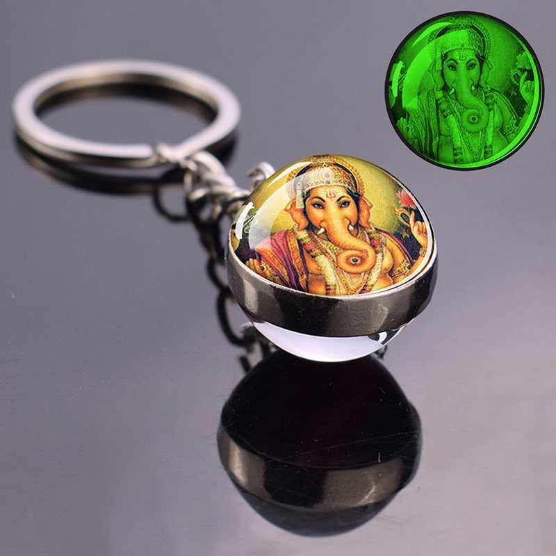 Glowing Key Chains With Divine Guardians