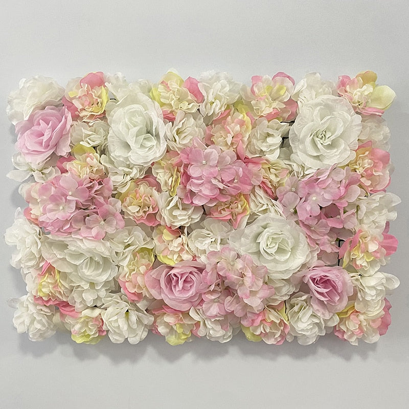 Artificial Rose Flower Wall Panel Decor