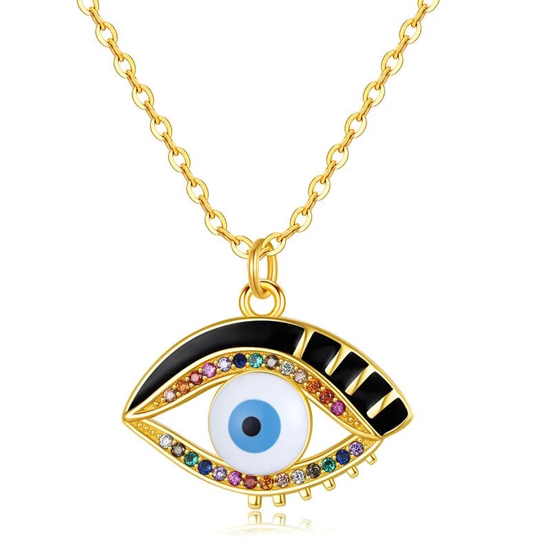 Stunning Evil Eye Pendant Necklace