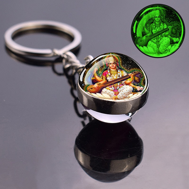 Glowing Key Chains With Divine Guardians