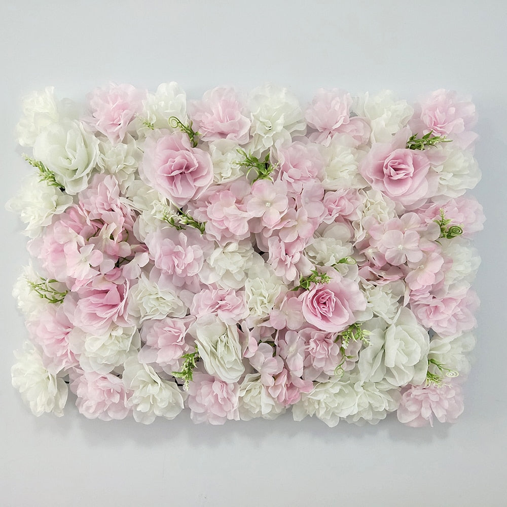 Artificial Rose Flower Wall Panel Decor