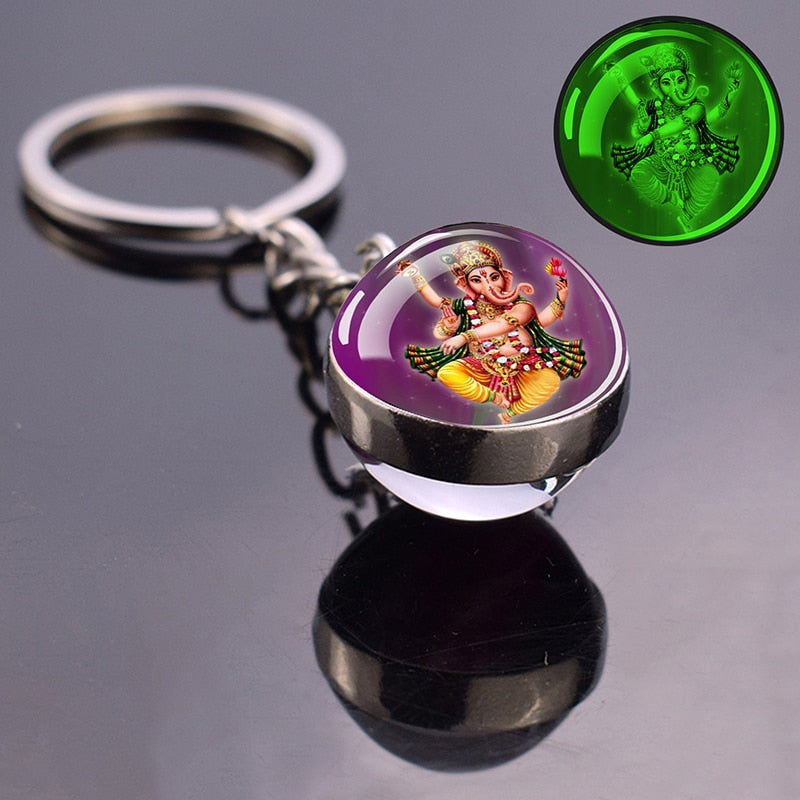 Glowing Key Chains With Divine Guardians