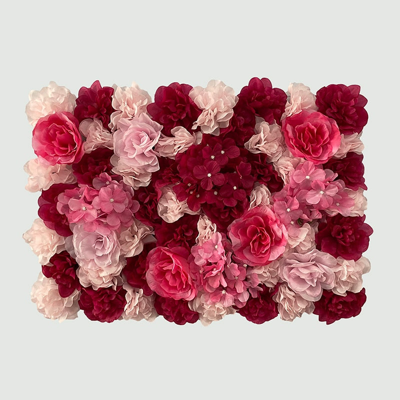 Artificial Rose Flower Wall Panel Decor