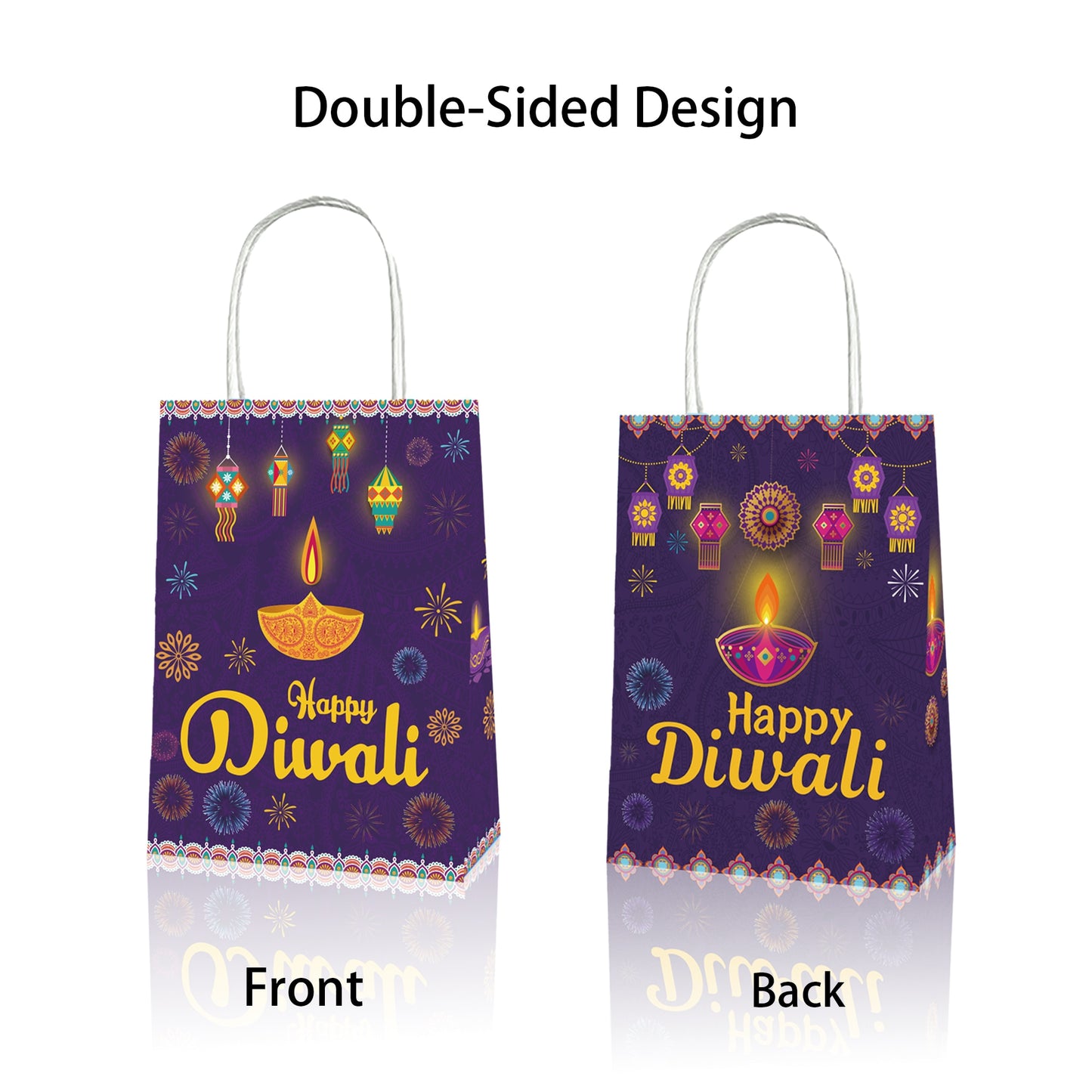 Diwali Festival Theme Bags-12Pcs