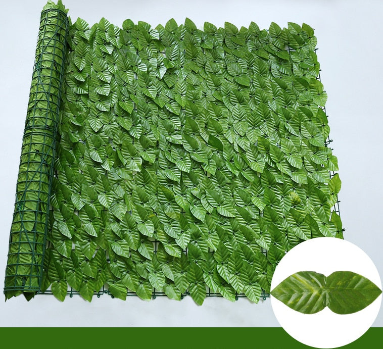 Artificial Green Leaf Fence Panels for Home Outdoor Garden/ Balcony Decoration