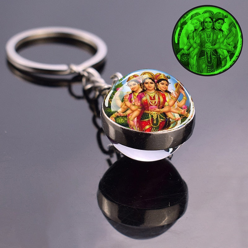 Glowing Key Chains With Divine Guardians