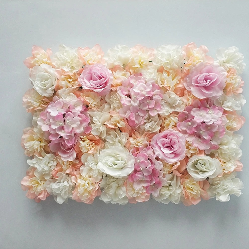 Artificial Rose Flower Wall Panel Decor