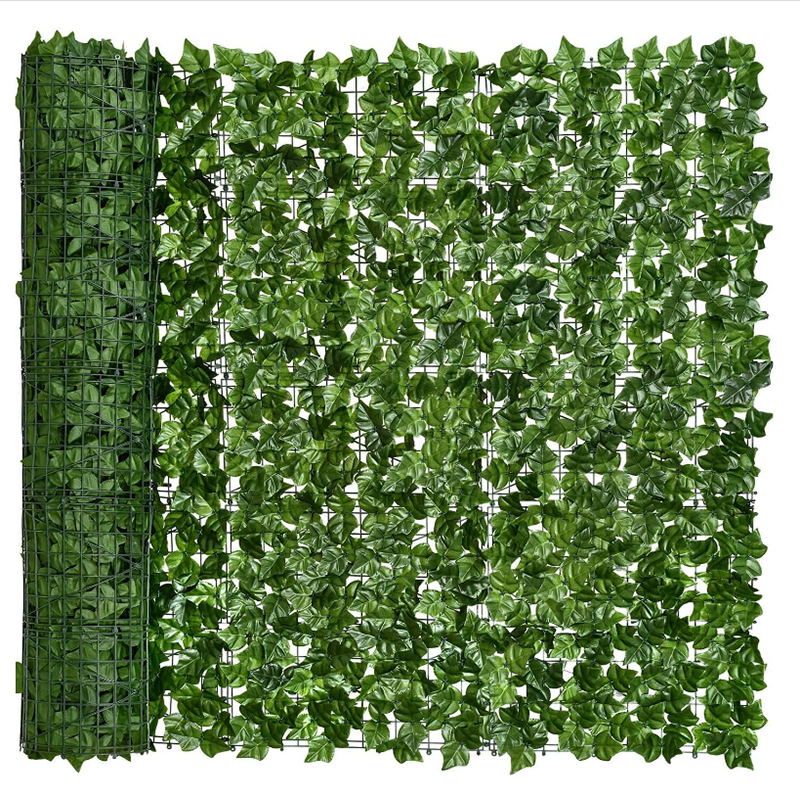 Artificial Green Leaf Fence Panels for Home Outdoor Garden/ Balcony Decoration