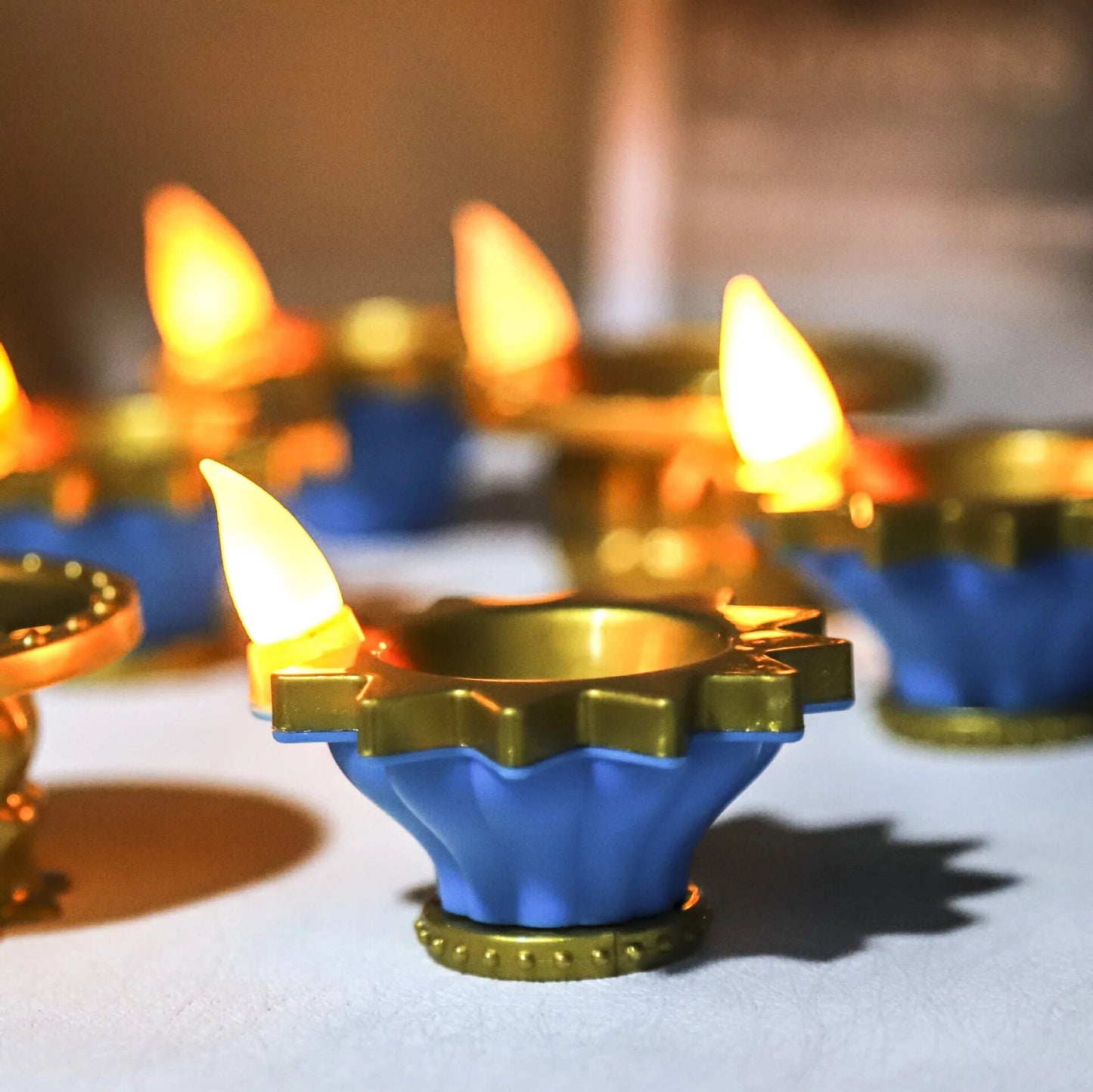 Diwali Diya Electric Sensor Deepam set-12 Pieces