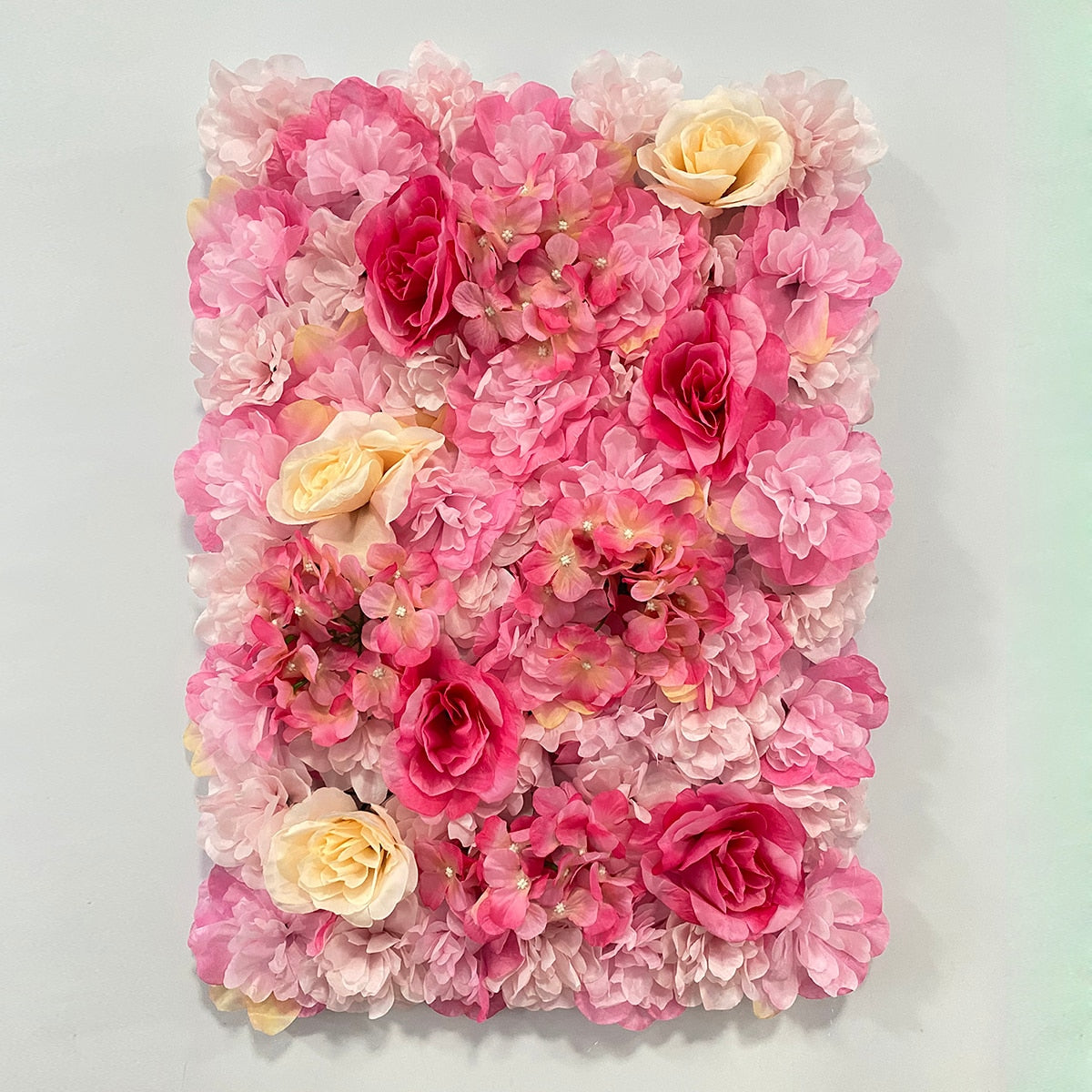 Artificial Rose Flower Wall Panel Decor