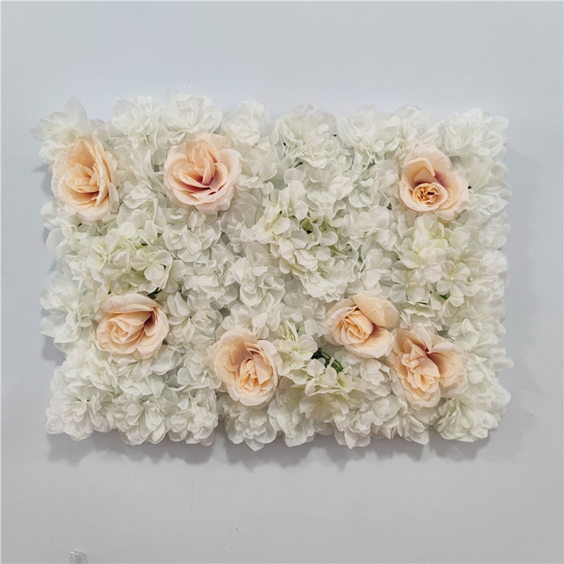 Artificial Rose Flower Wall Panel Decor