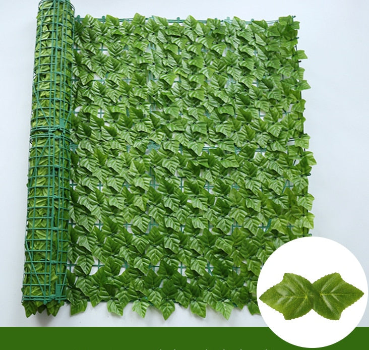 Artificial Green Leaf Fence Panels for Home Outdoor Garden/ Balcony Decoration