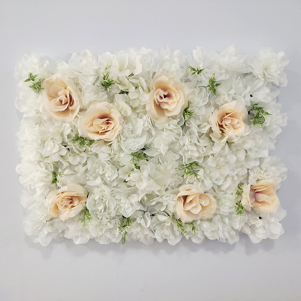 Artificial Rose Flower Wall Panel Decor