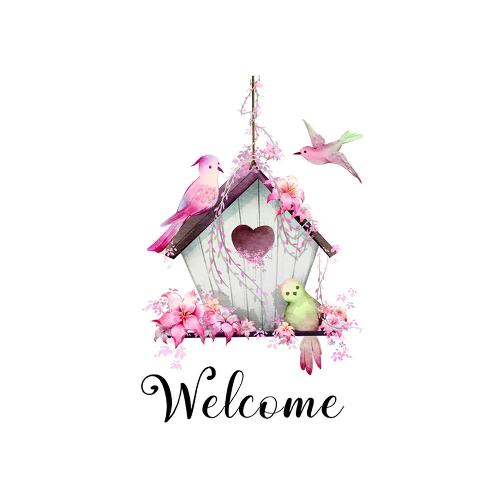 Welcome Birdhouse Wall Sticker