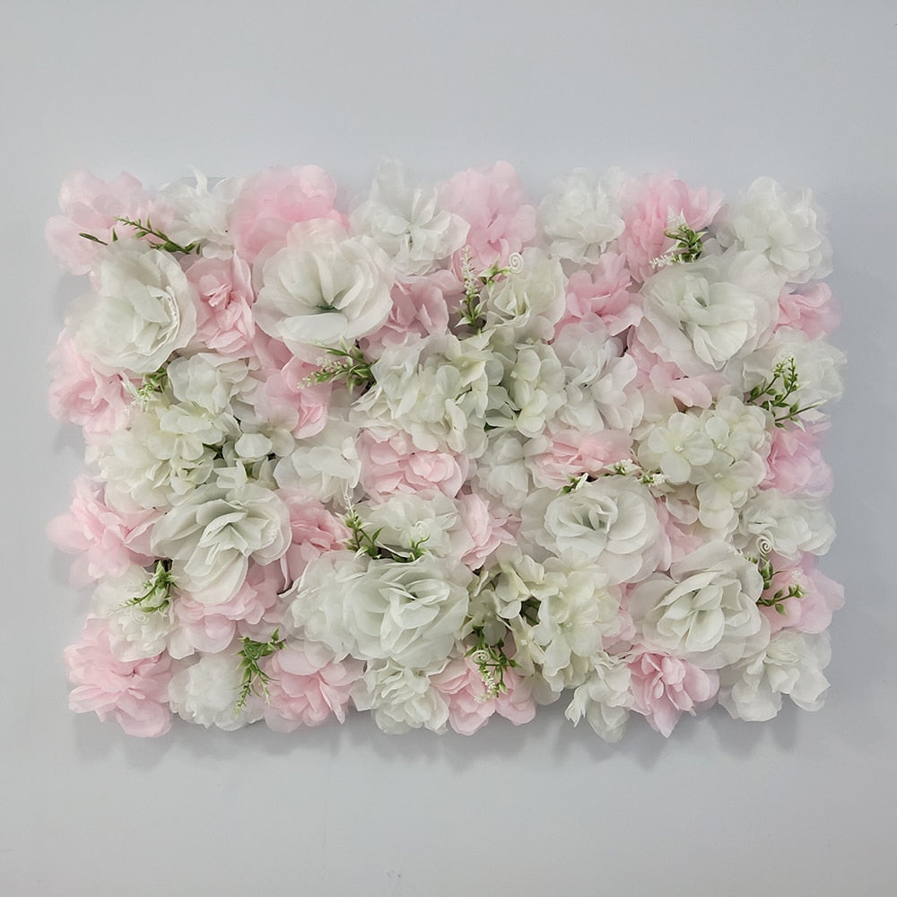 Artificial Rose Flower Wall Panel Decor