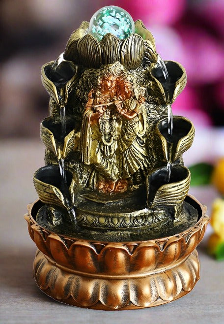God Krishna Ratha with Enlightenment Water FountainMZ02304