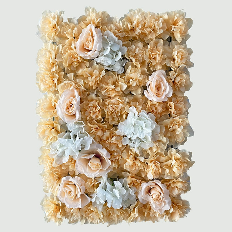 Artificial Rose Flower Wall Panel Decor