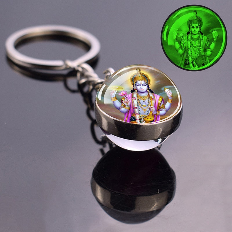 Glowing Key Chains With Divine Guardians