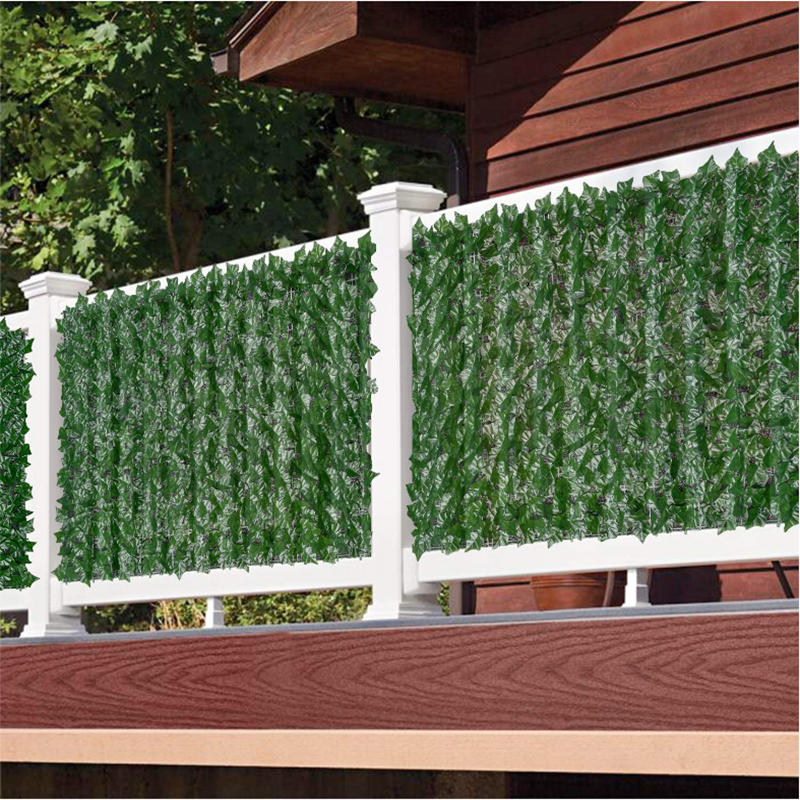 Artificial Green Leaf Fence Panels for Home Outdoor Garden/ Balcony Decoration