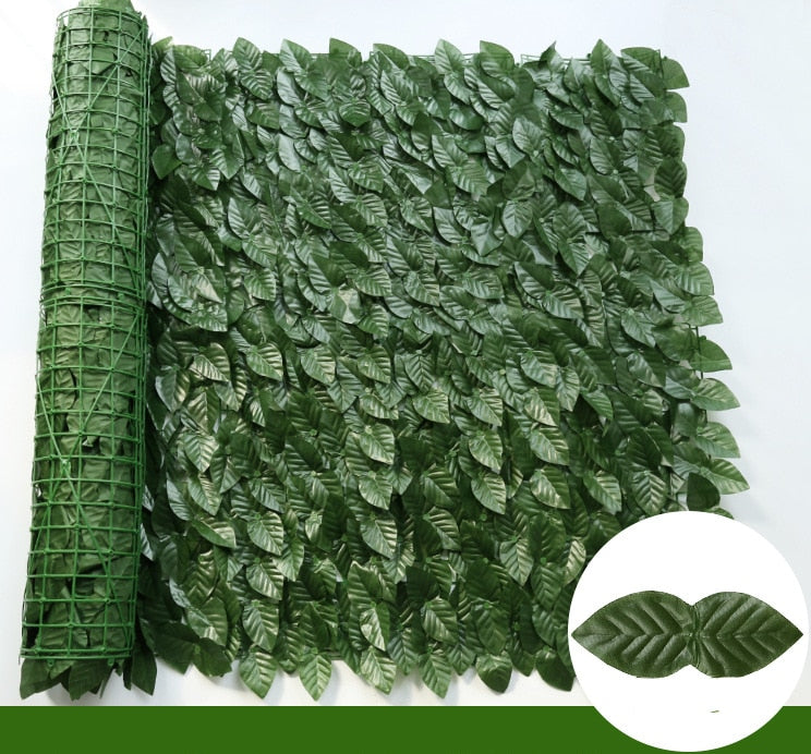 Artificial Green Leaf Fence Panels for Home Outdoor Garden/ Balcony Decoration