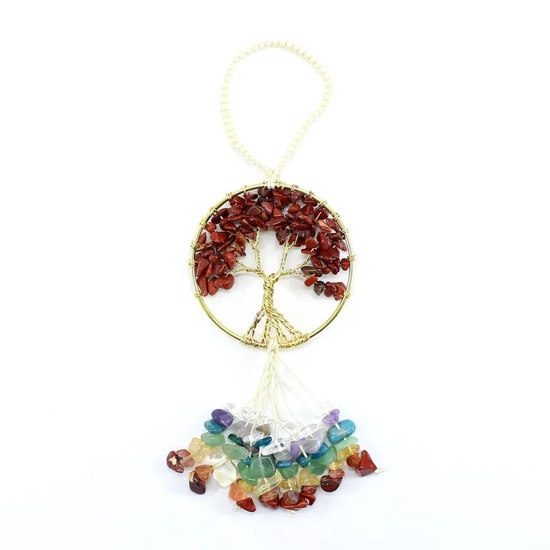 Colourful Crystal Car Hanging Energetic Natural Stone Pendant