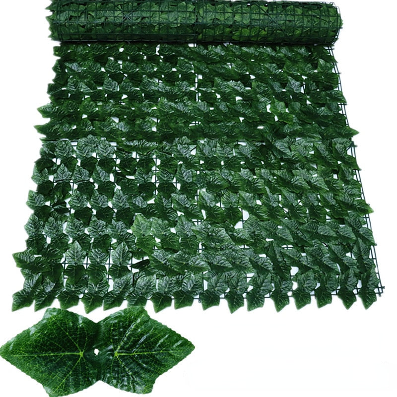 Artificial Green Leaf Fence Panels for Home Outdoor Garden/ Balcony Decoration