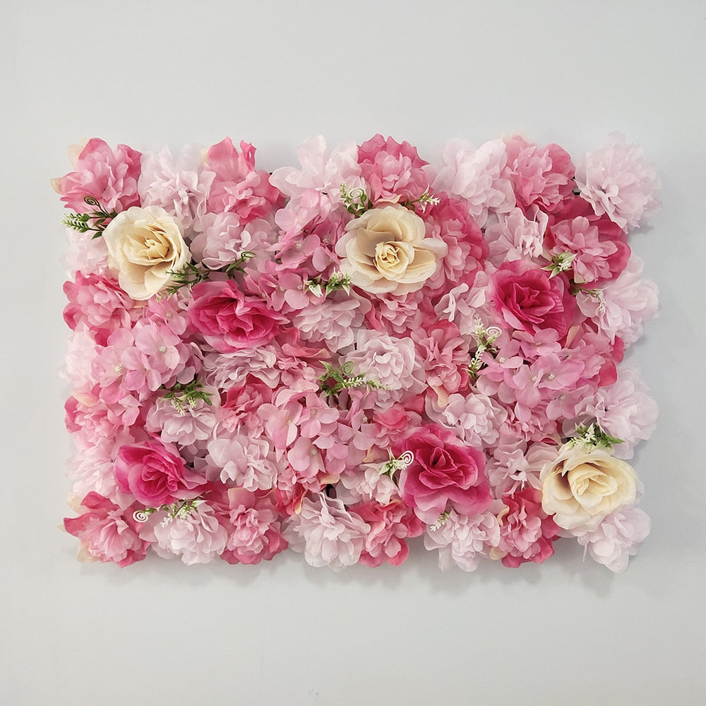 Artificial Rose Flower Wall Panel Decor