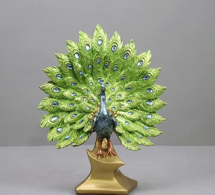 Elegance Peacock Statue for Home Decoration