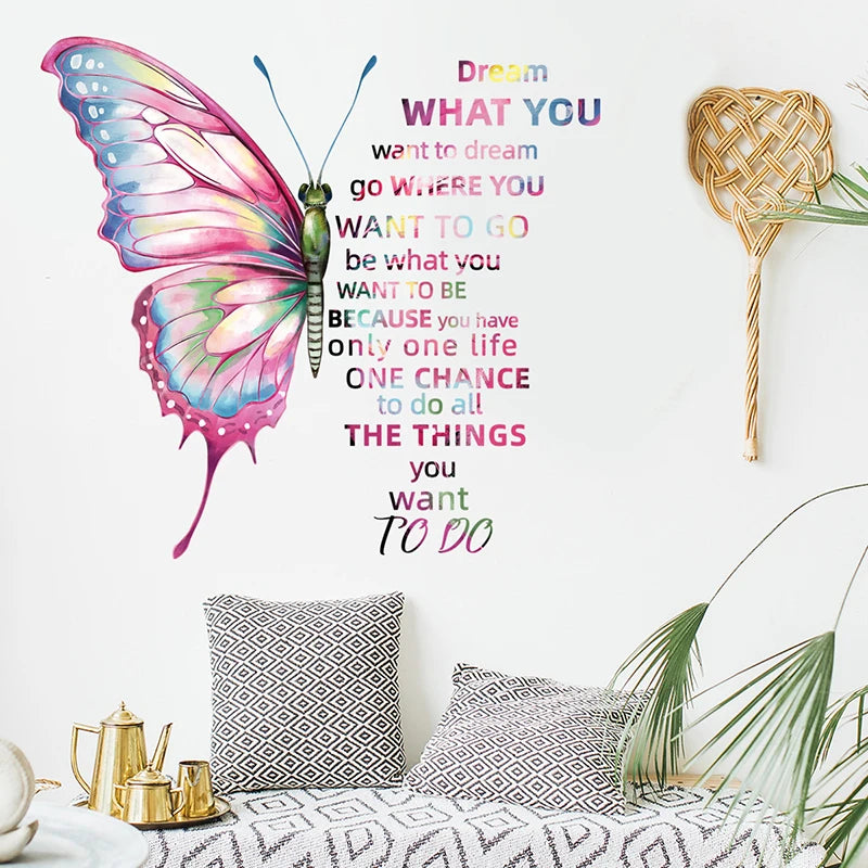 Butterfly Inspirational Wall Stickers