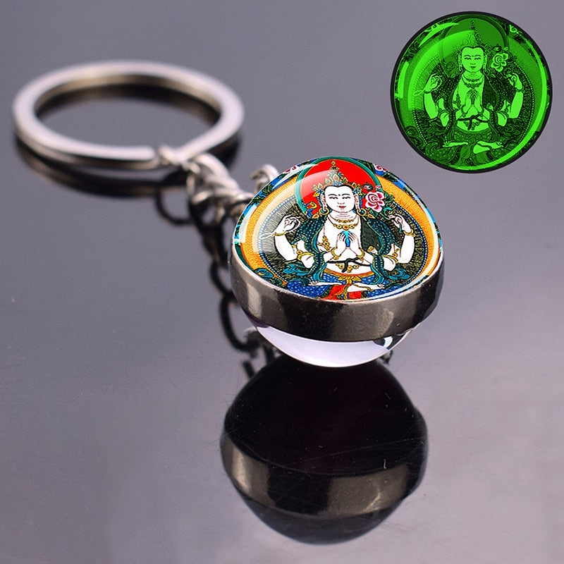 Glowing Key Chains With Divine Guardians