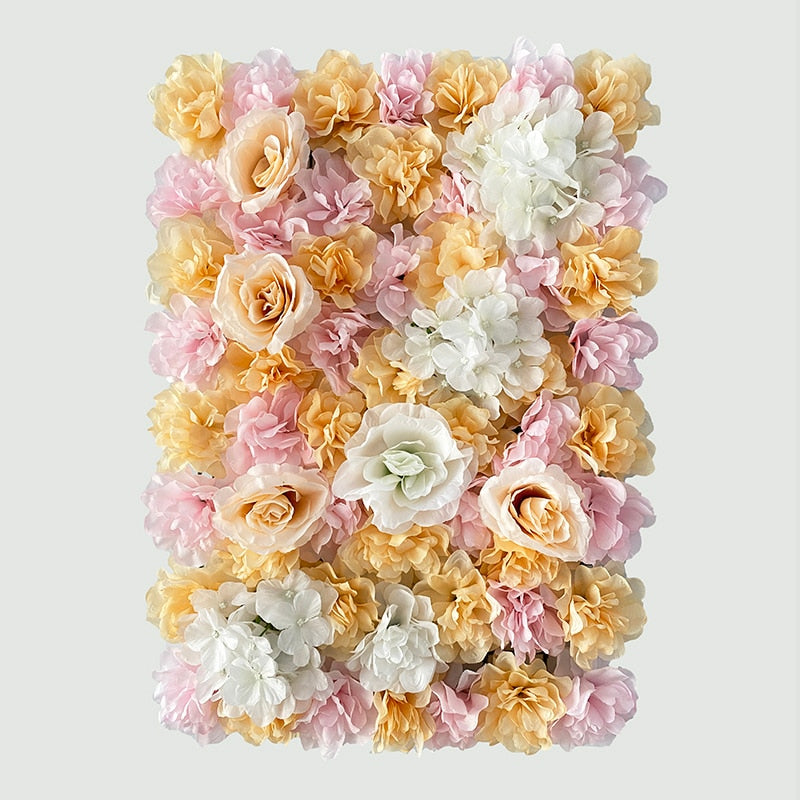 Artificial Rose Flower Wall Panel Decor