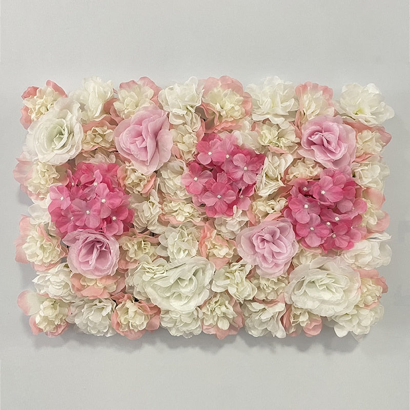 Artificial Rose Flower Wall Panel Decor