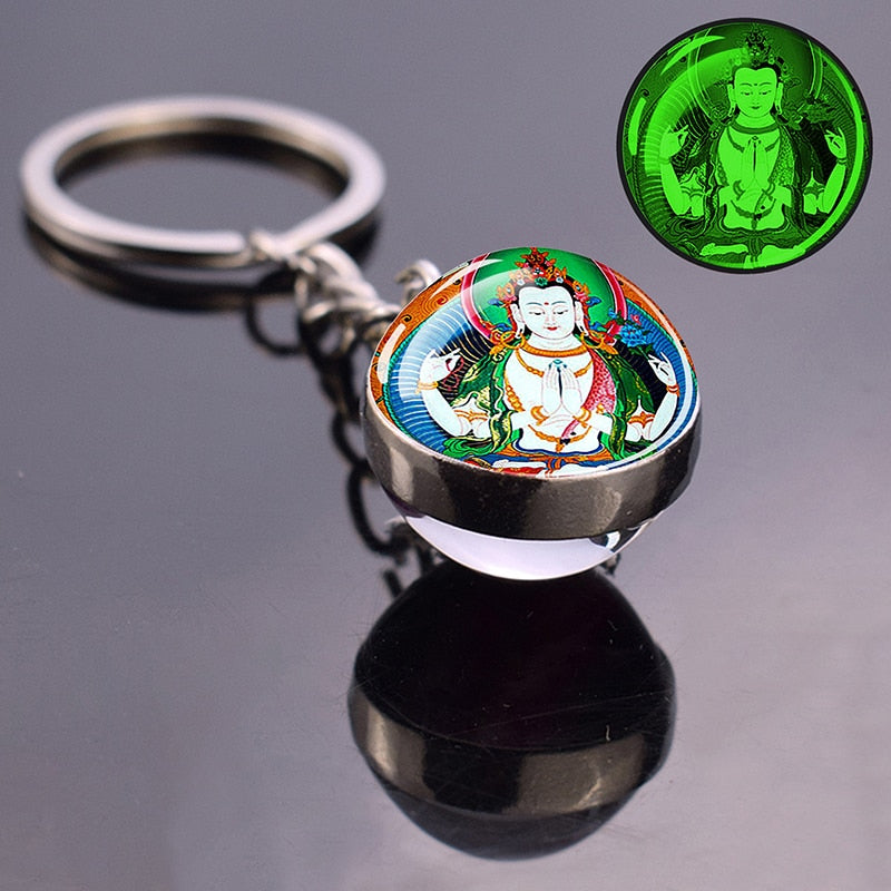 Glowing Key Chains With Divine Guardians