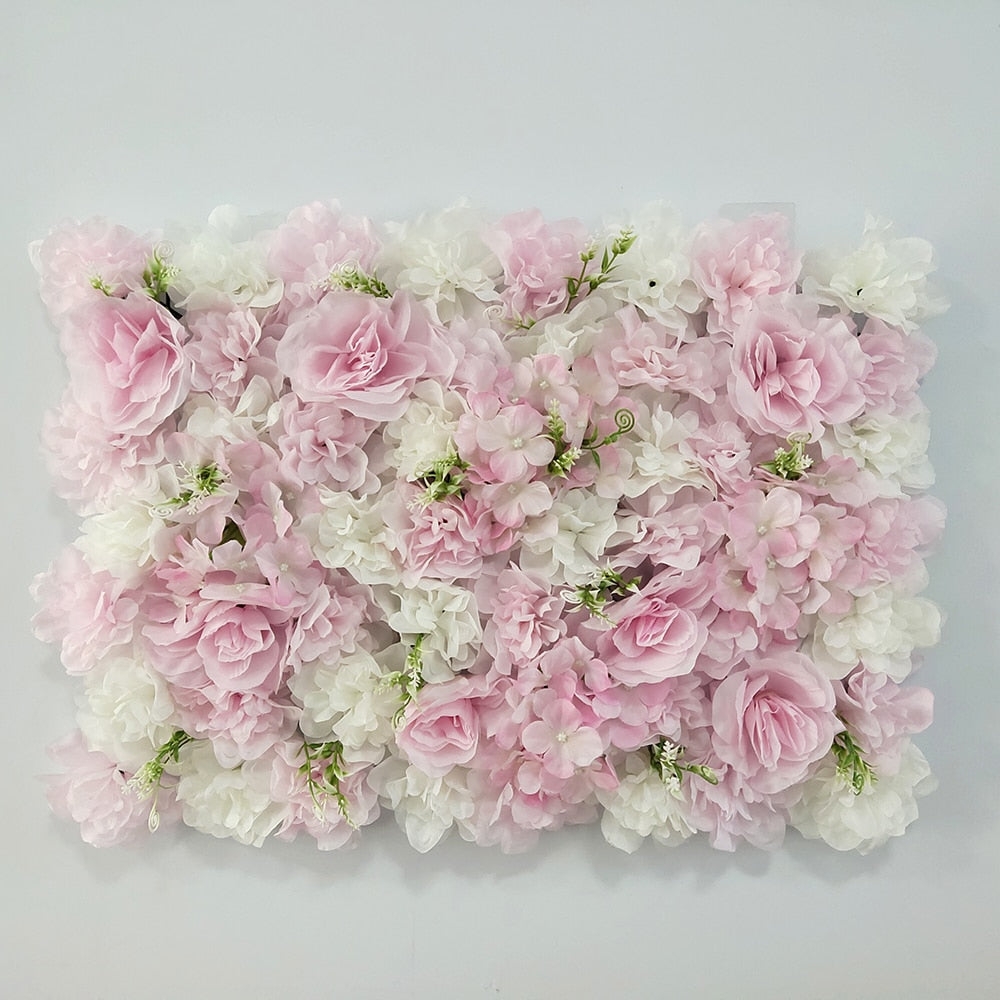 Artificial Rose Flower Wall Panel Decor